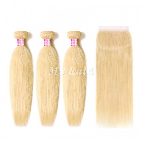 613# Virgin Straight Hair Bundles With 6x6 Lace Closure | Human Hair Wig | Lace Front